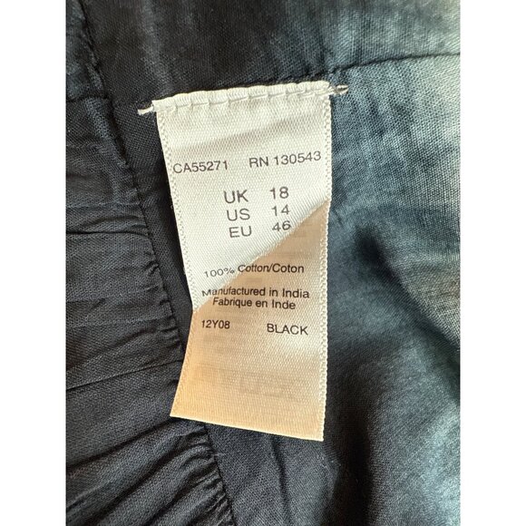 Long Tall Sally Dip-Dye Gray & Black Maxi Skirt ruffle petticoat size 14 - Picture 11 of 12